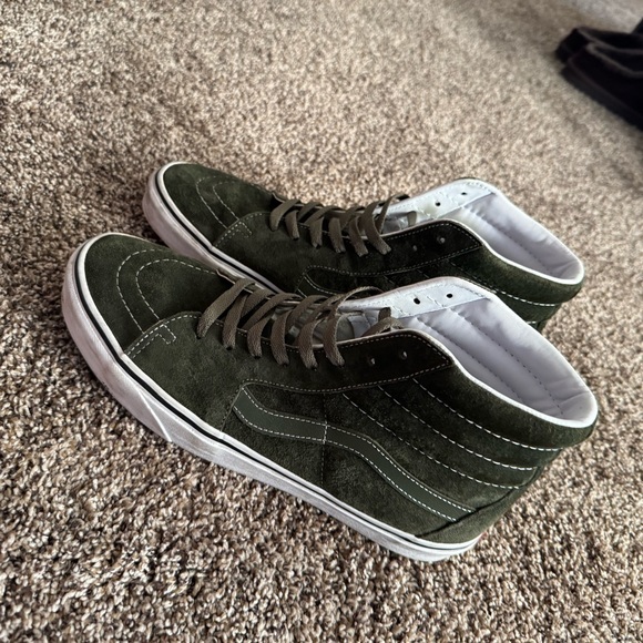 Vans Olive Green High-Top Sneakers - Picture 1 of 3